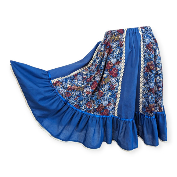 70's 80's Country Western Square Dance Circle Skirt - Picture 1 of 6